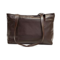 Ladies' Melia Leather Tote Bag - Expresso Dark Brown